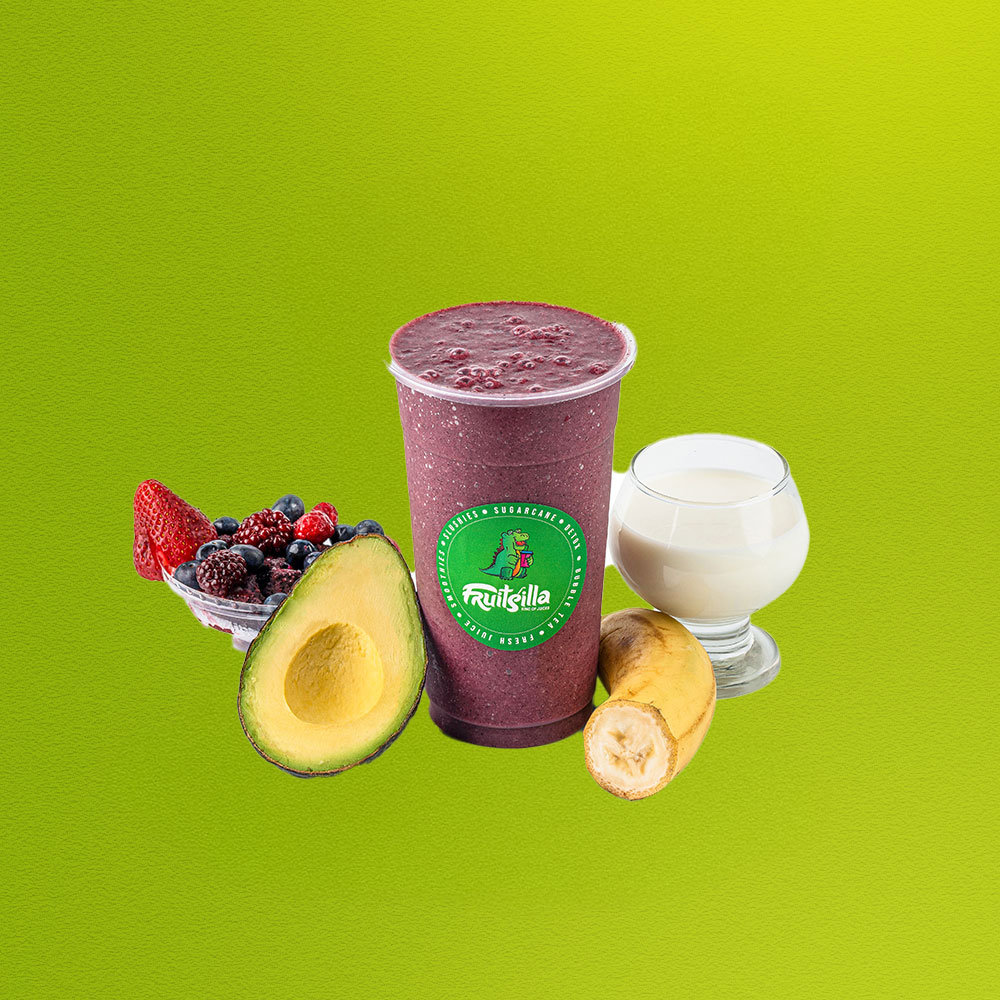ACAI ALLURE - ACAI, ALMOLD MILK, BANANA, MANGO, SOUR SOUP & AVACADO