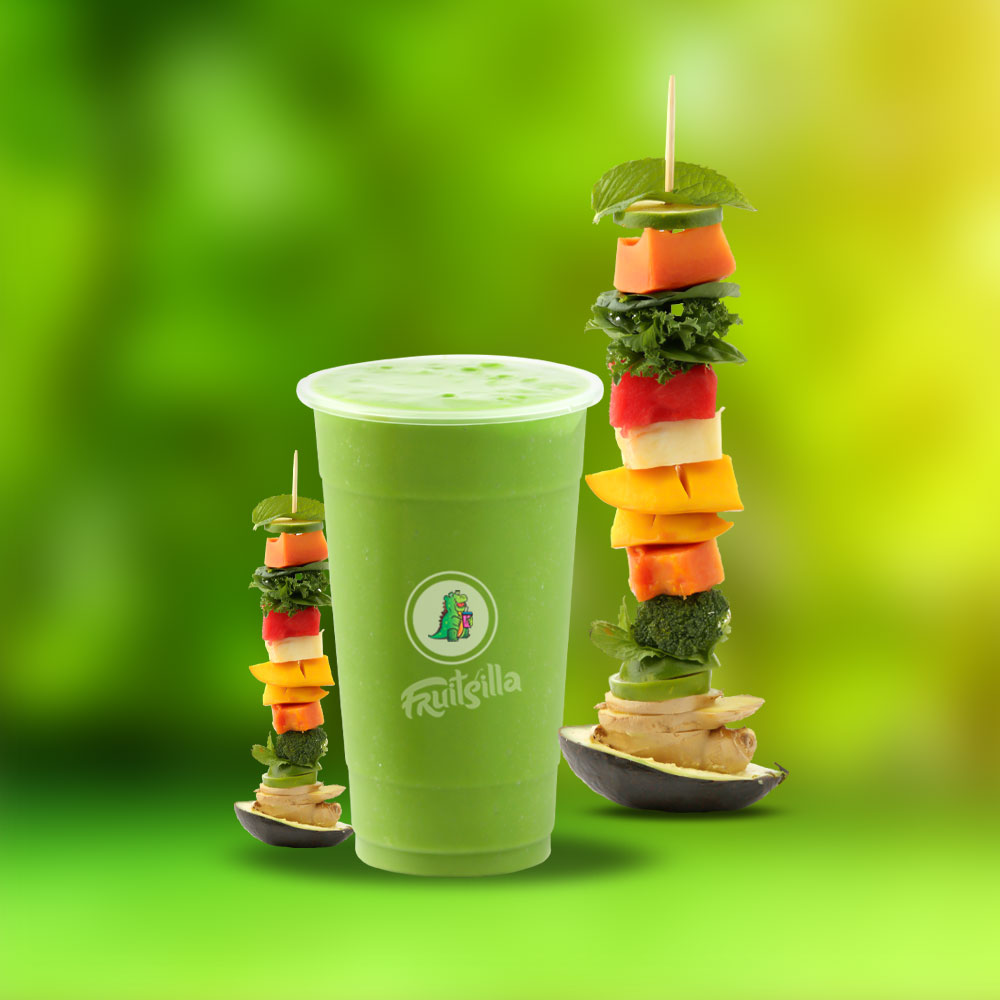 GREEN MAGIC - MANGO, PINEAPPLE, PAPAYA, KALE, SOURSOP, WATERMELON, AVOCADO, BROCCOLI, SPINACH, MINT, LIME & GINGER
